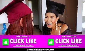 Daughters swaped and fucked after graduation